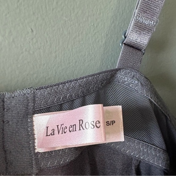 La vie en rose, size small , sexy fitted great bralette fitted bodysuit, lace - Picture 3 of 6